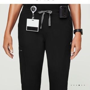 FIG Clothing Yola Skinny Scrub Pants in Black